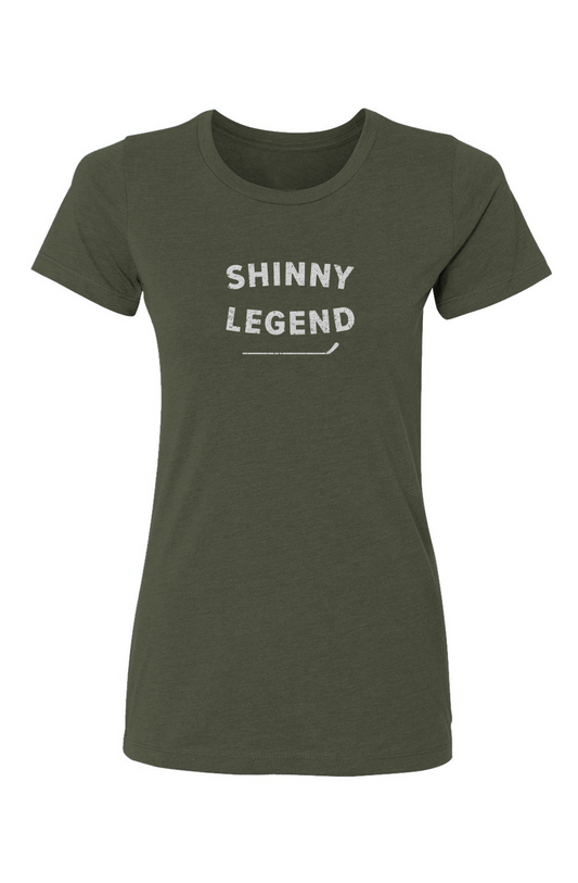 Barn Babe Shinny Legend Tee Military Green | Barn Garb Hockey Threads