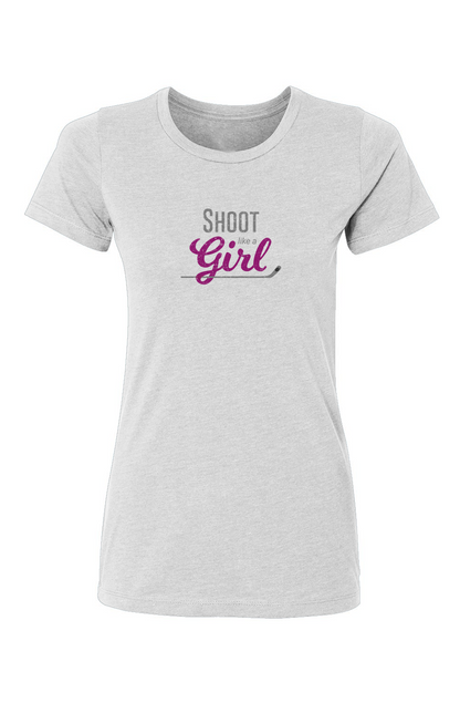 Barn Babe Shoot Like A Girl Tee White | Barn Garb Hockey Threads