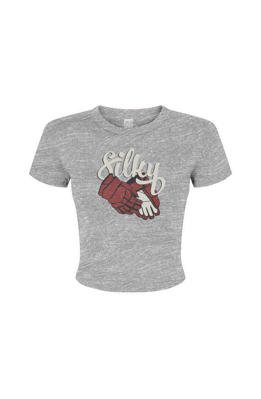 Barn Babe Silky Baby Tee Grey | Barn Garb Hockey Threads