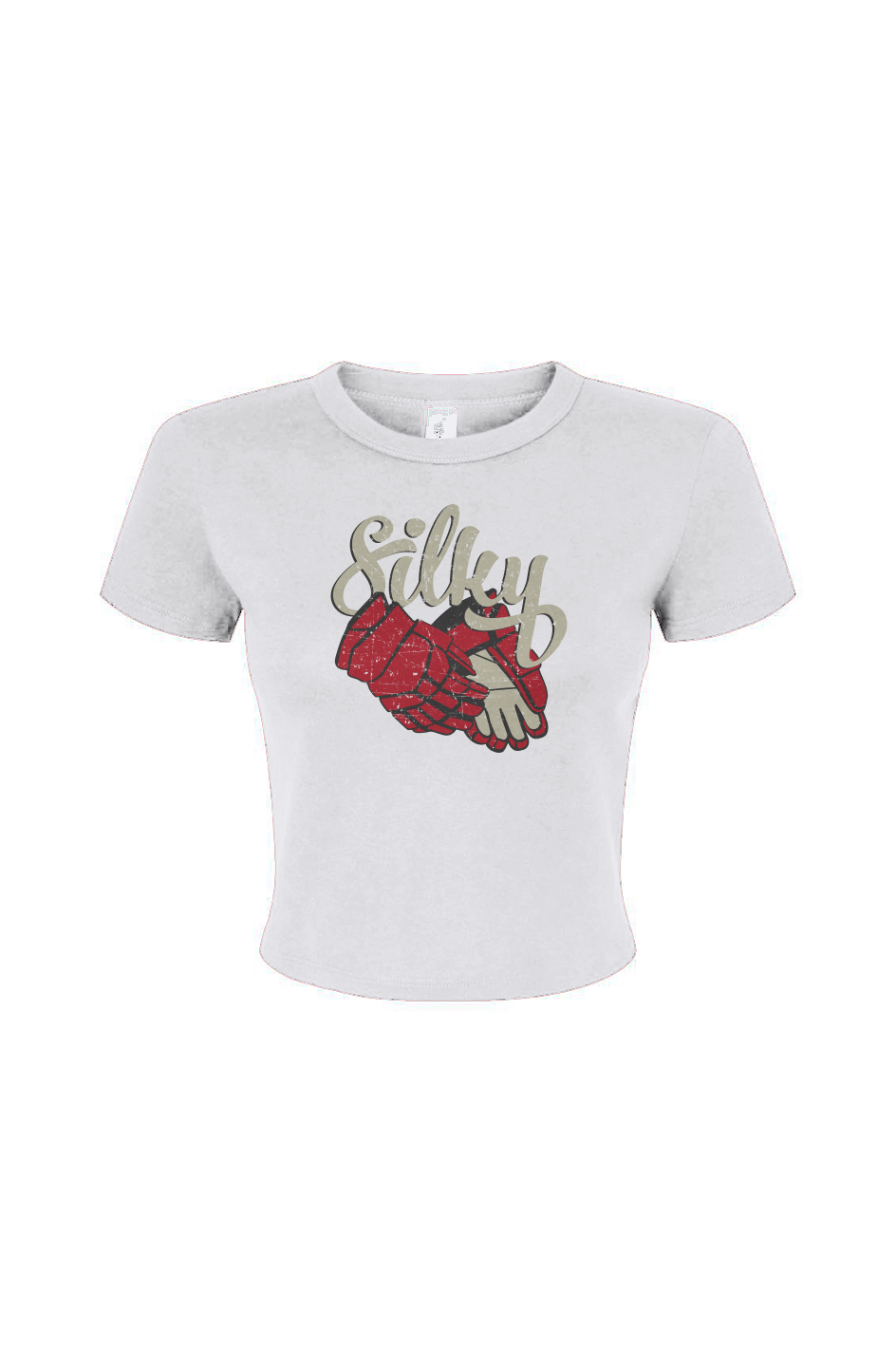 Barn Babe Silky Baby Tee White | Barn Garb Hockey Threads