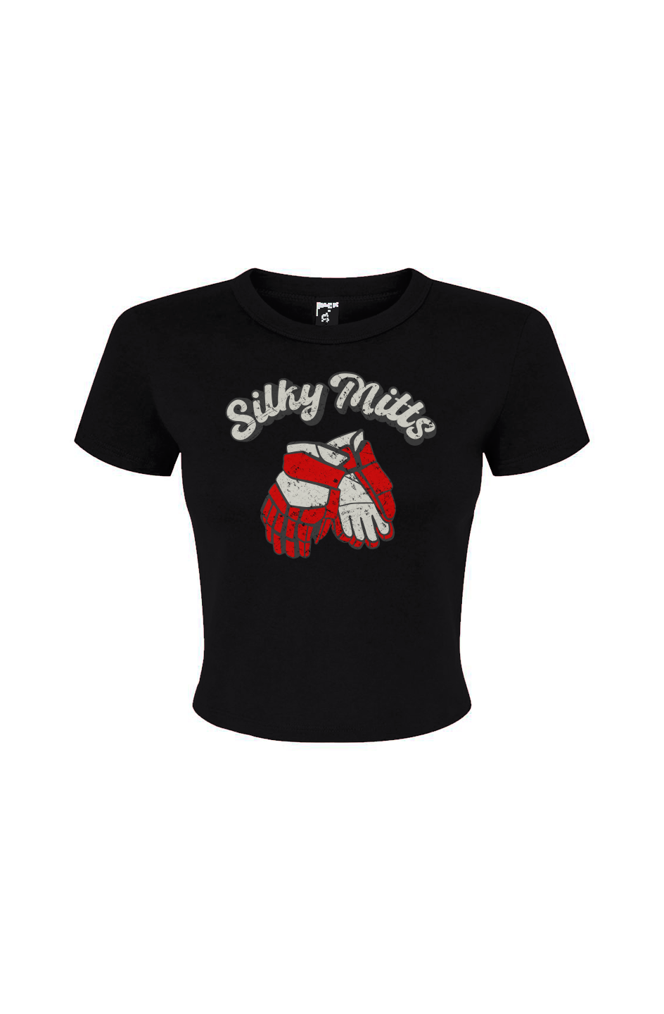 Barn Babe Silky Mitts Baby Tee Black | Barn Garb Hockey Threads
