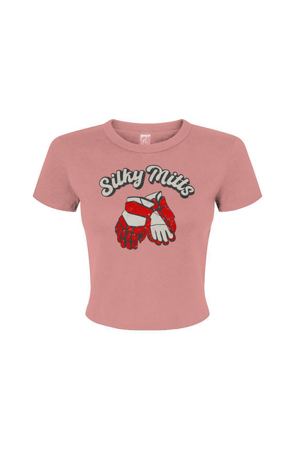 Barn Babe Silky Mitts Baby Tee Pink | Barn Garb Hockey Threads
