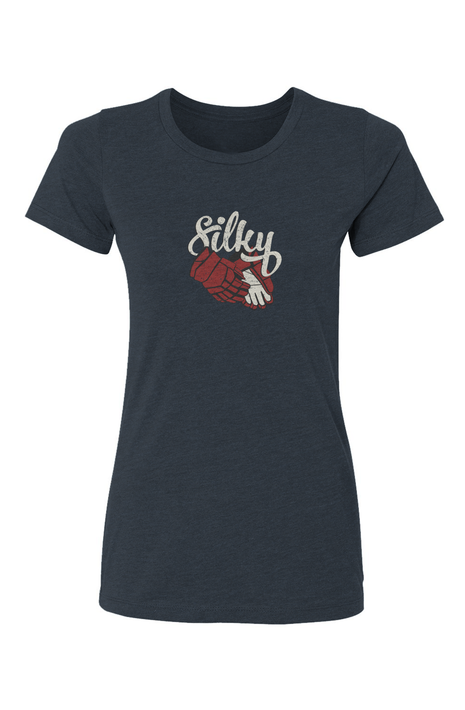 Barn Babe Silky Tee Navy Blue | Barn Garb Hockey Threads