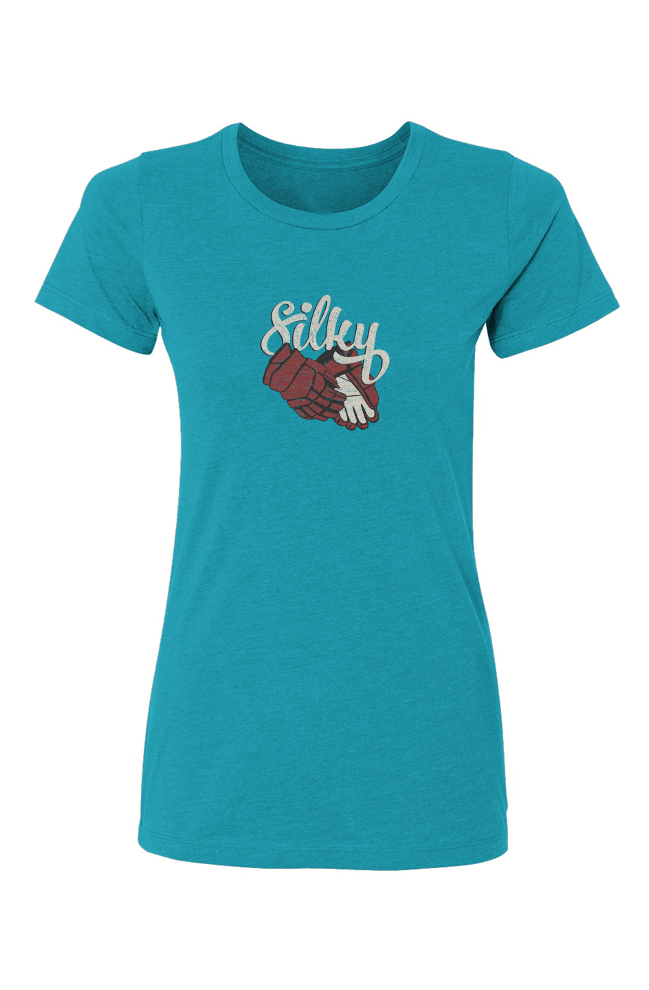 Barn Babe Silky Tee Turquoise | Barn Garb Hockey Threads