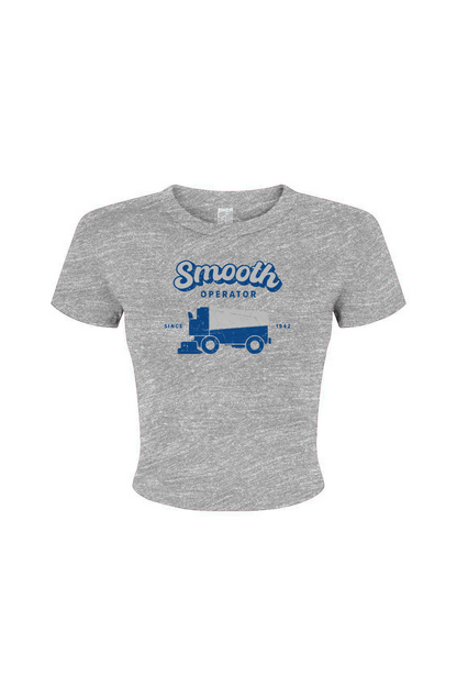 Barn Babe Smooth Operator Baby Tee Grey | Barn Garb Hockey Threads