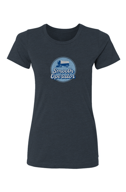 Barn Babe Smooth Operator Rink Badge Tee Navy Blue | Barn Garb Hockey Threads