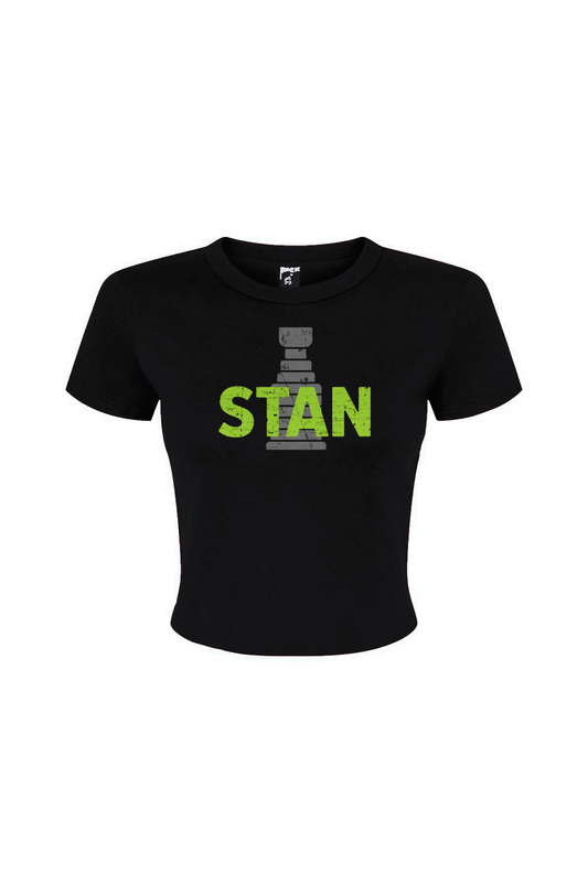 Barn Babe Stan Baby Tee Black | Barn Garb Hockey Threads