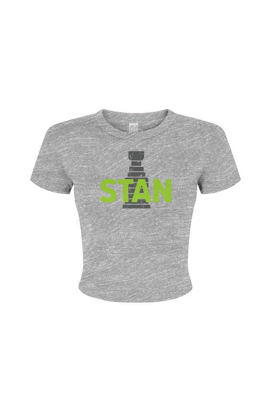 Barn Babe Stan Baby Tee Grey | Barn Garb Hockey Threads