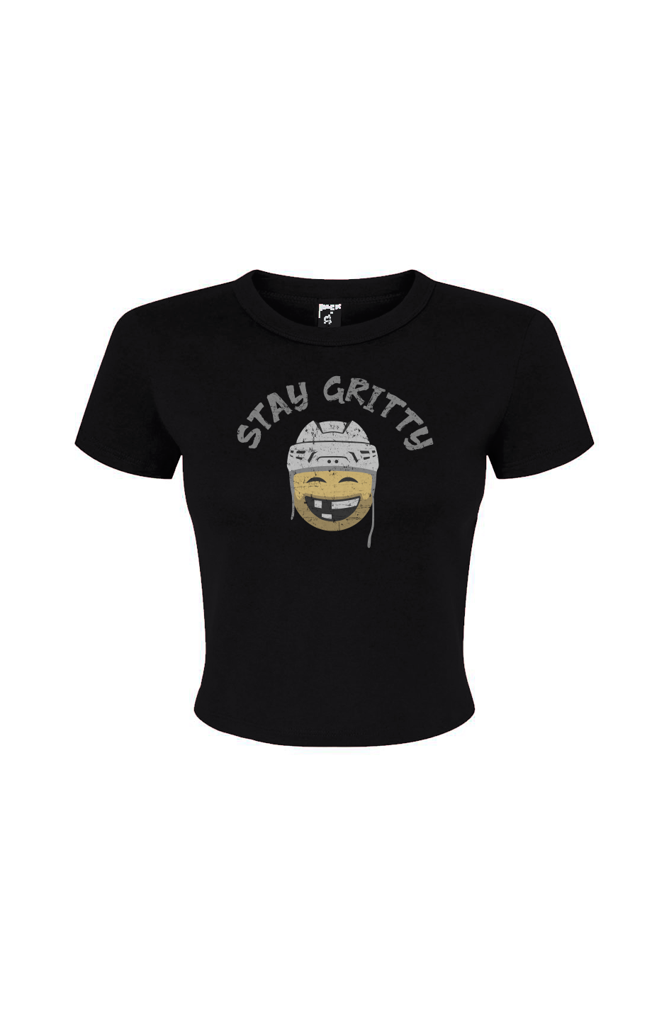 Barn Babe Stay Gritty Baby Tee Black | Barn Garb Hockey Threads