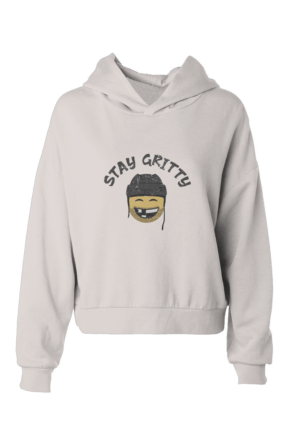Barn Babe Stay Gritty Hip-Height Hoodie White | Barn Garb Hockey Threads