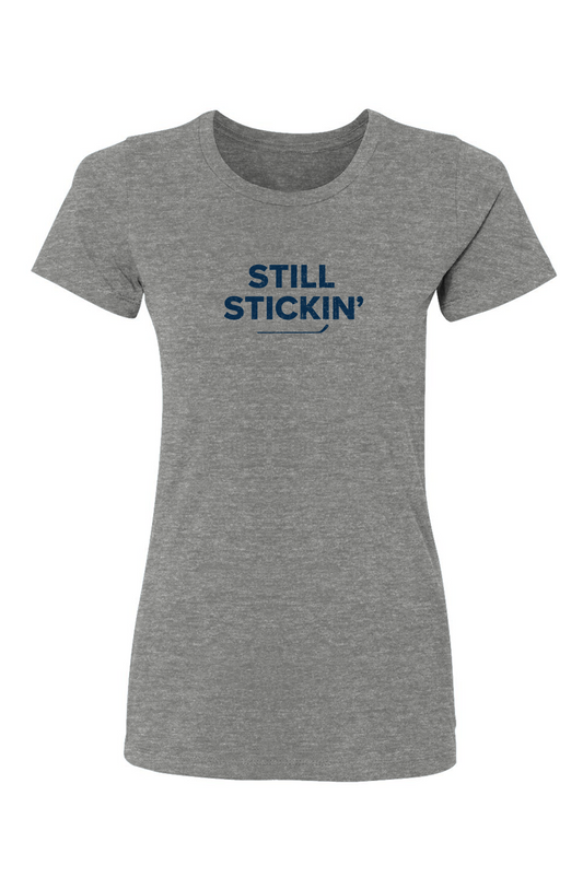 Barn Babe Still Stickin' Tee Grey | Barn Garb Hockey Threads