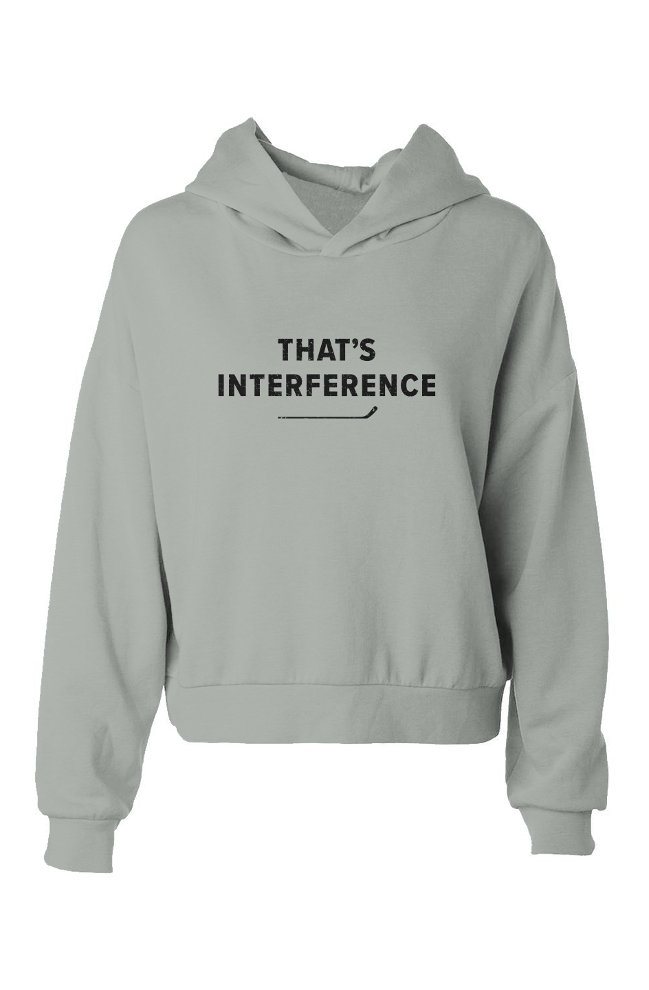 Barn Babe That's Interference Hip-Height Hoodie Sage | Barn Garb Hockey Threads