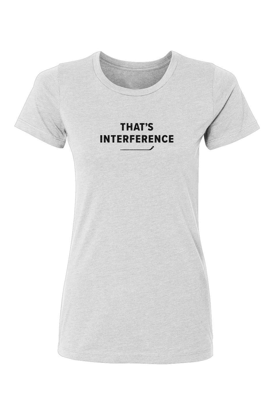 Barn Babe That's Interference Tee White | Barn Garb Hockey Threads