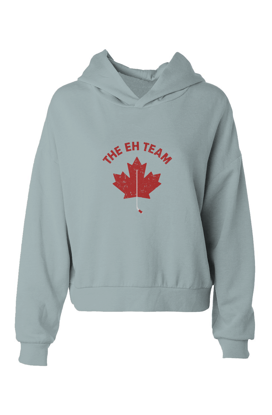 Barn Babe The Eh Team Hip-Height Hoodie Sage | Barn Garb Hockey Threads