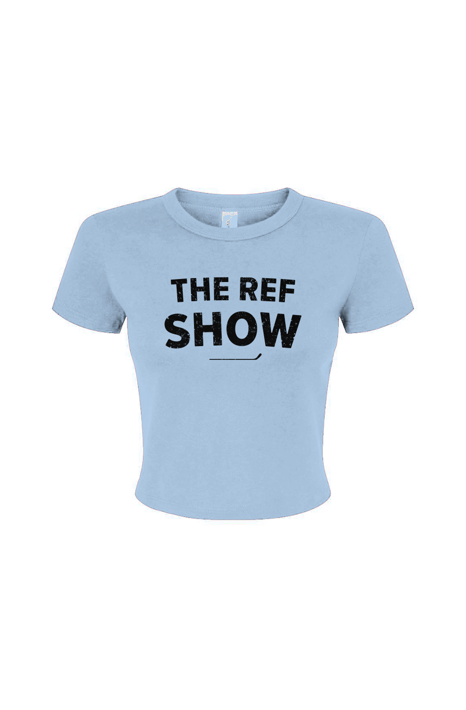 Barn Babe The Ref Show Baby Tee Baby Blue | Barn Garb Hockey Threads