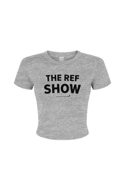 Barn Babe The Ref Show Baby Tee Grey | Barn Garb Hockey Threads