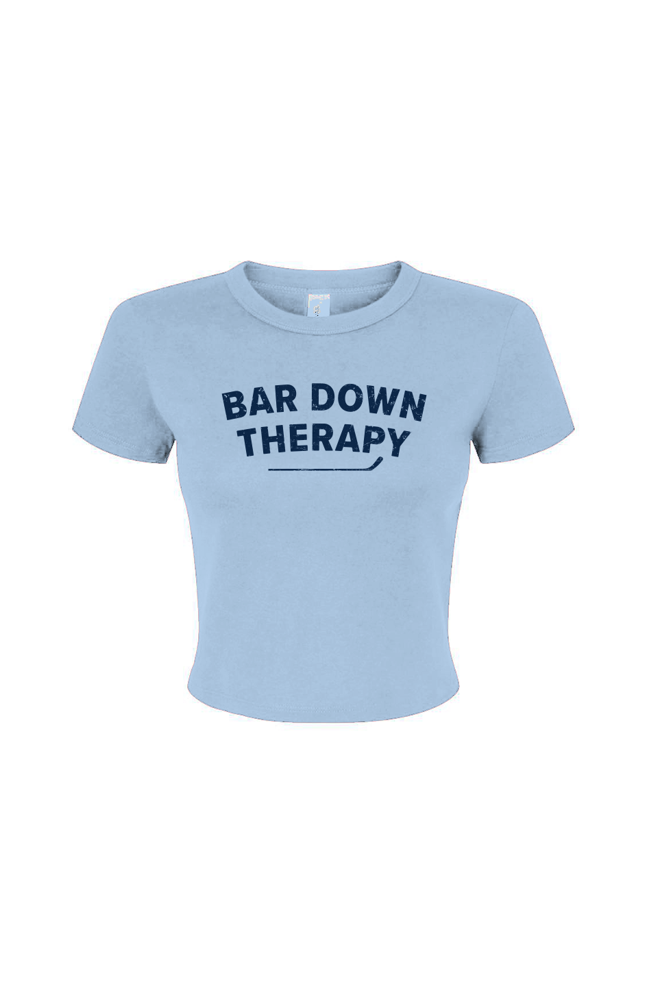 Barn Babe Therapy Baby Tee Baby Blue | Barn Garb Hockey Threads