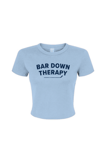 Barn Babe Therapy Baby Tee Baby Blue | Barn Garb Hockey Threads