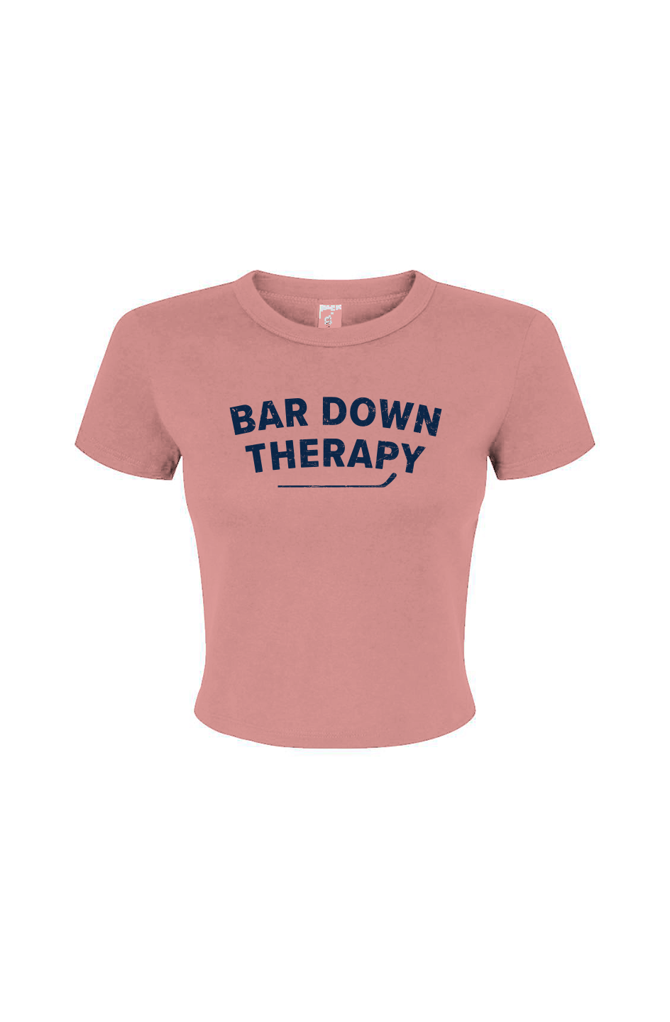 Barn Babe Therapy Baby Tee Pink | Barn Garb Hockey Threads