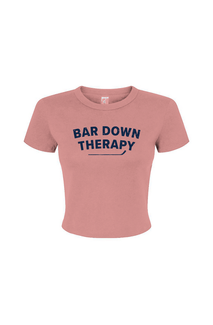 Barn Babe Therapy Baby Tee Pink | Barn Garb Hockey Threads