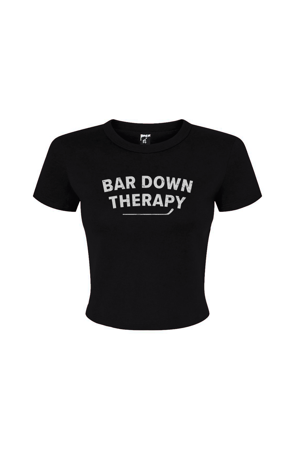 Barn Babe Therapy Baby Tee Black | Barn Garb Hockey Threads