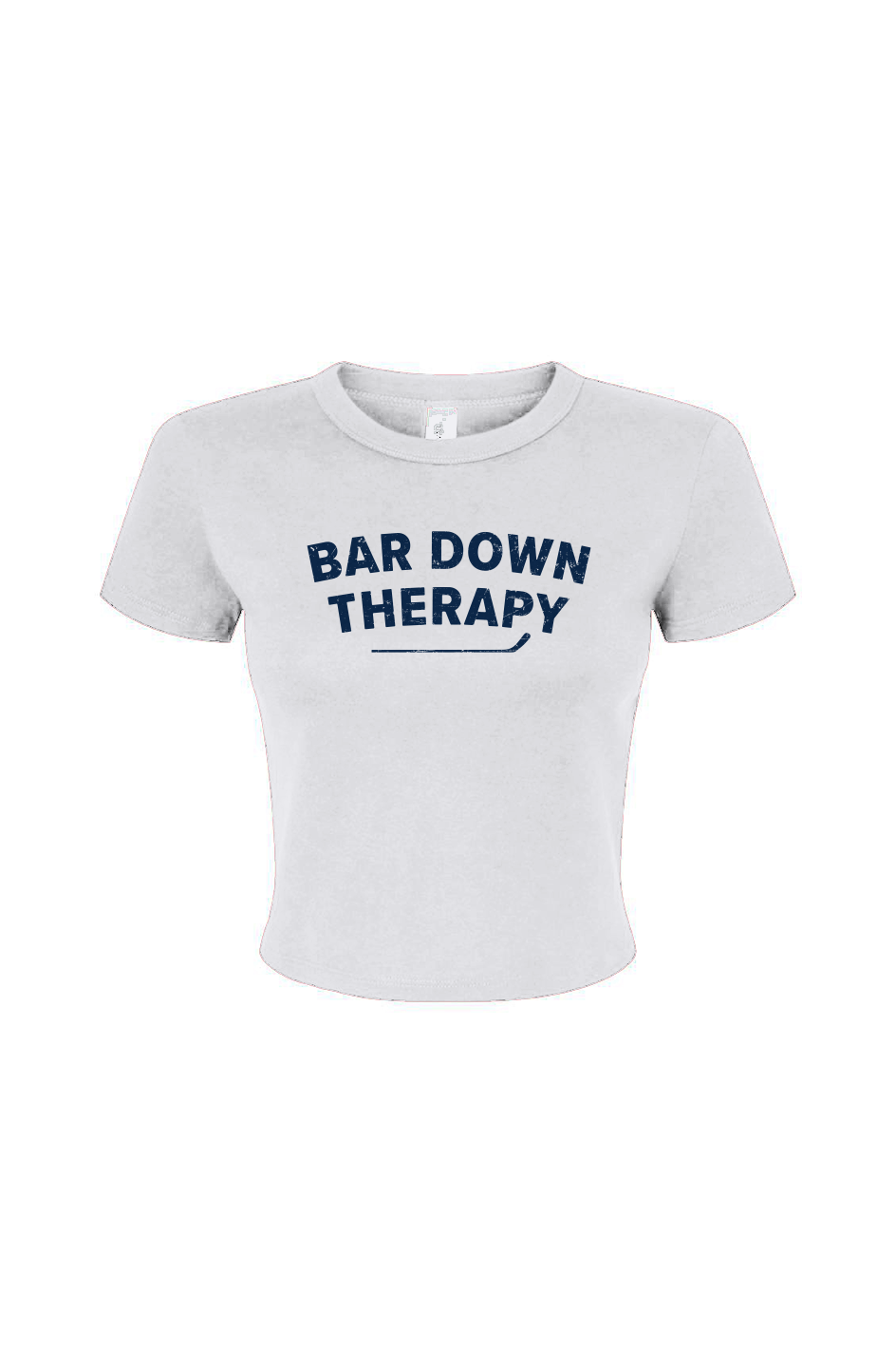 Barn Babe Therapy Baby Tee White | Barn Garb Hockey Threads