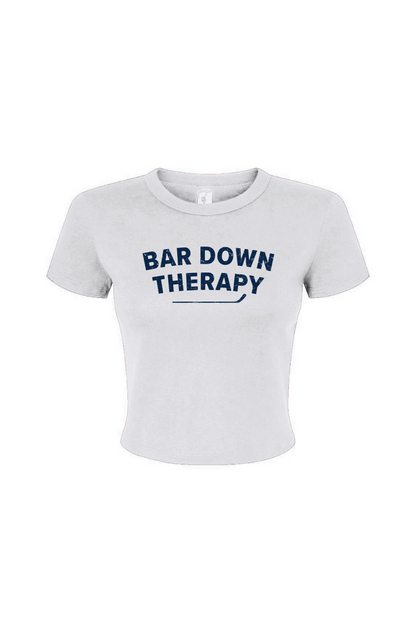 Barn Babe Therapy Baby Tee White | Barn Garb Hockey Threads