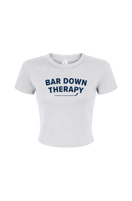 Barn Babe Therapy Baby Tee White | Barn Garb Hockey Threads