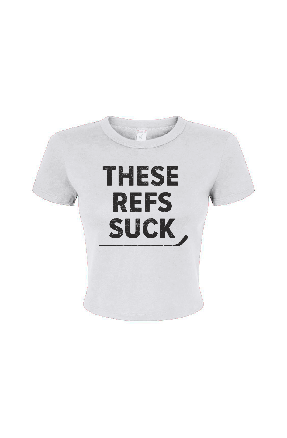 Barn Babe These Refs Suck Baby Tee 
White | Barn Garb Hockey Threads