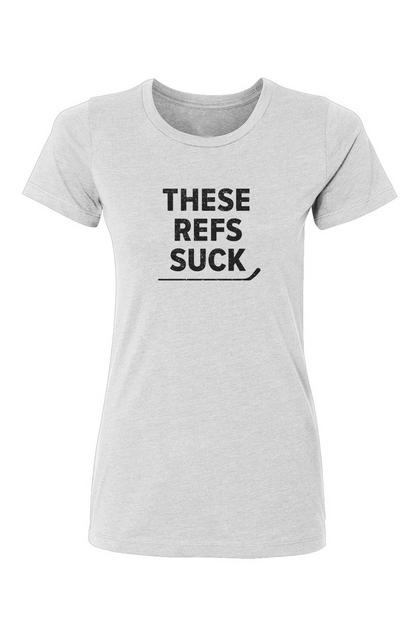 Barn Babe These Refs Suck Tee White | Barn Garb Hockey Threads
