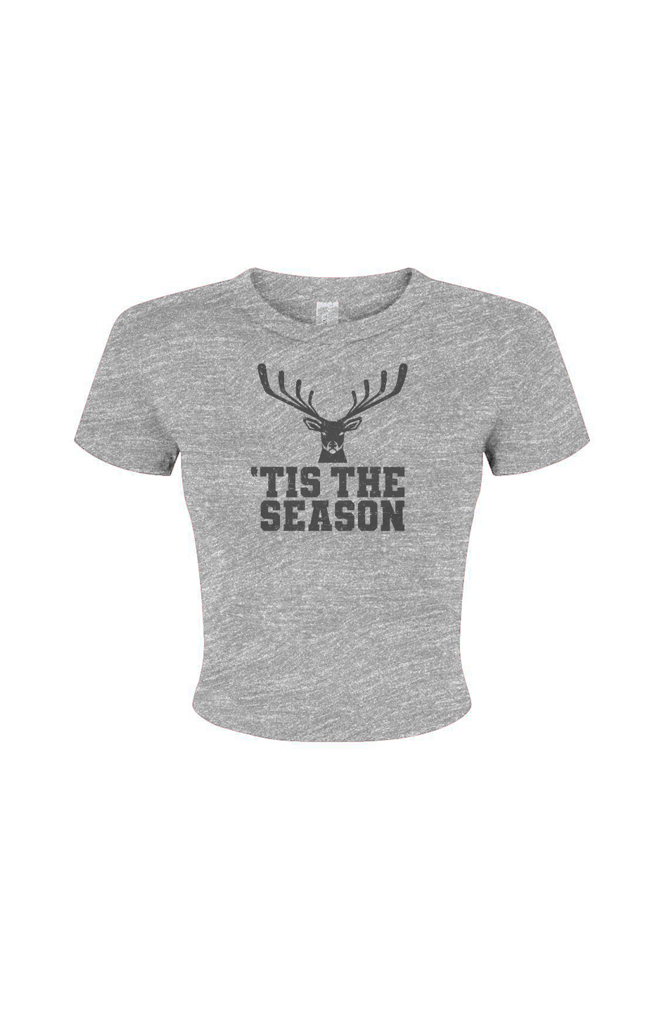 Barn Babe 'Tis the Season Baby Tee Athletic Heather Grey | Barn Garb Hockey Threads