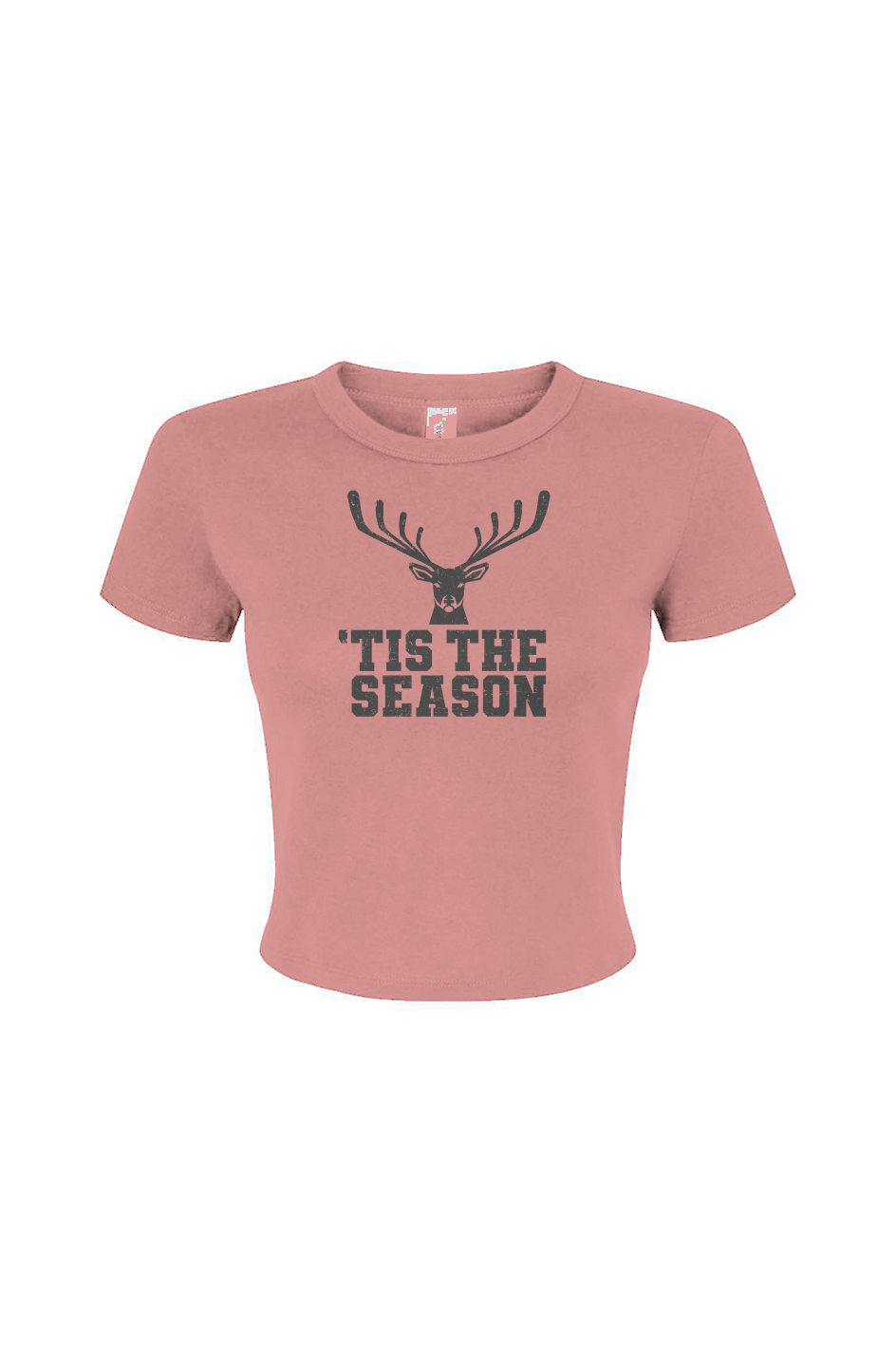 Barn Babe 'Tis the Season Baby Tee Pink | Barn Garb Hockey Threads