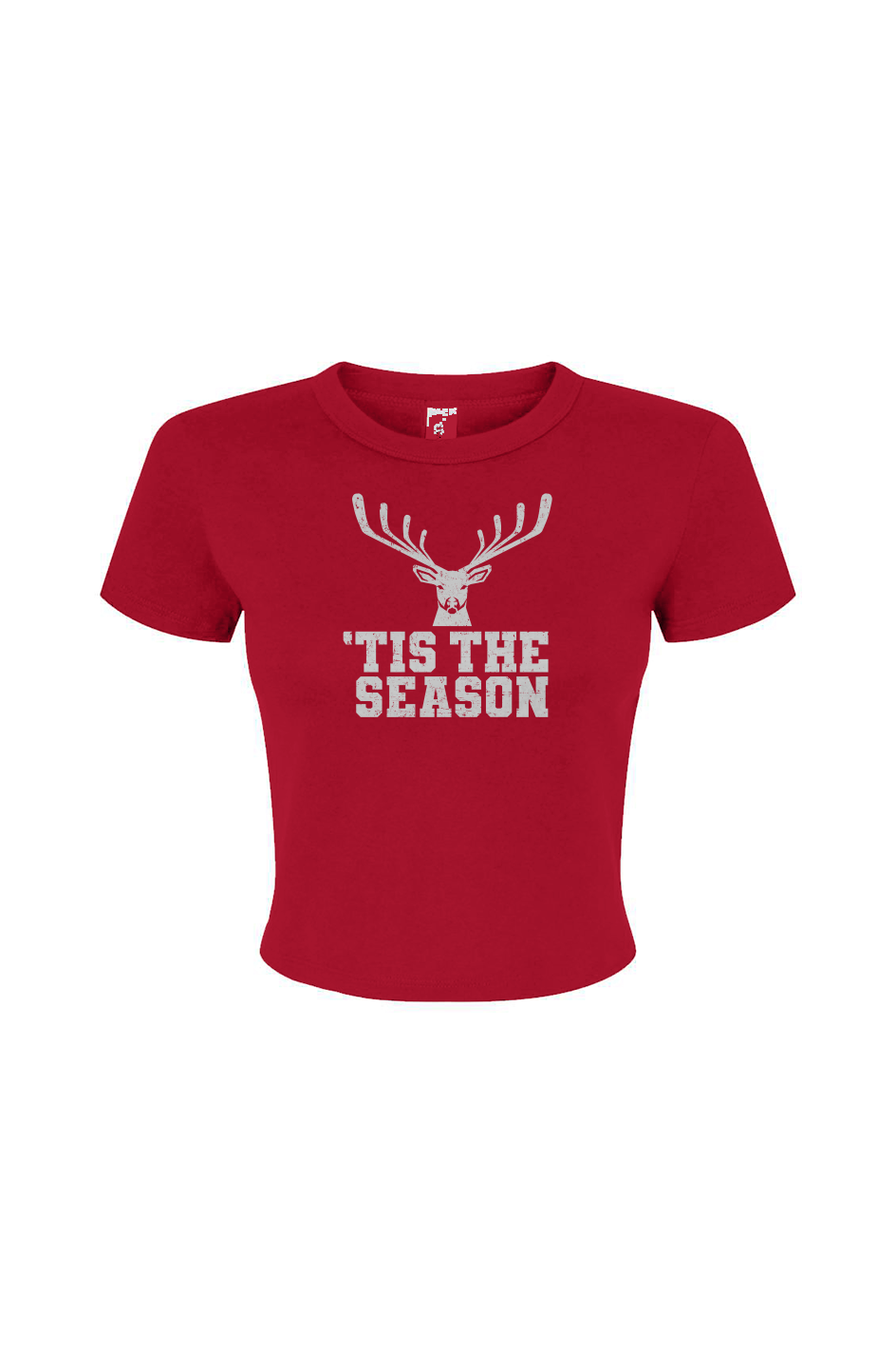 Barn Babe 'Tis the Season Baby Tee Red | Barn Garb Hockey Threads