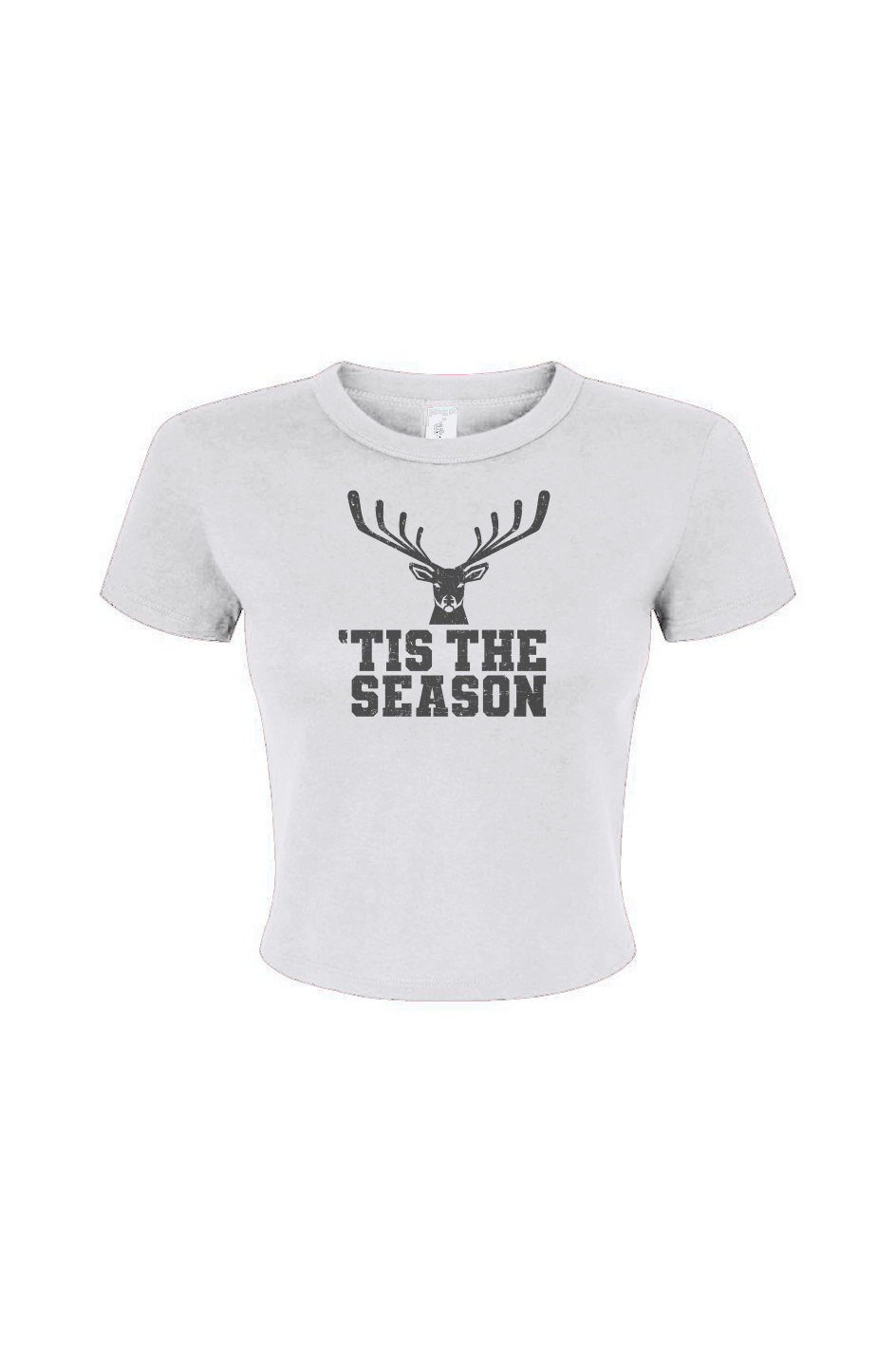 Barn Babe 'Tis the Season Baby Tee White | Barn Garb Hockey Threads