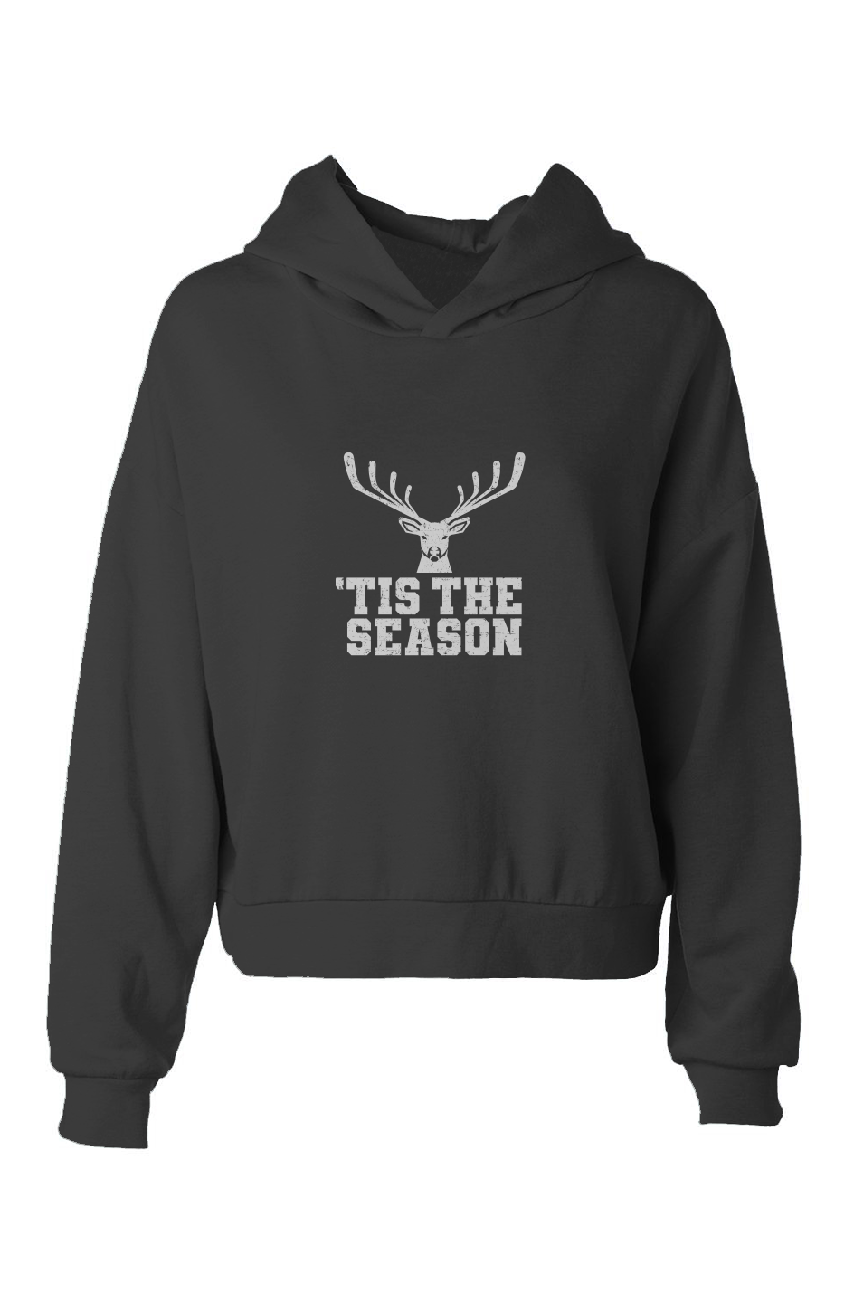 Barn Babe 'Tis the Season Hip-Height Hoodie Black Barn Garb Hockey Thread