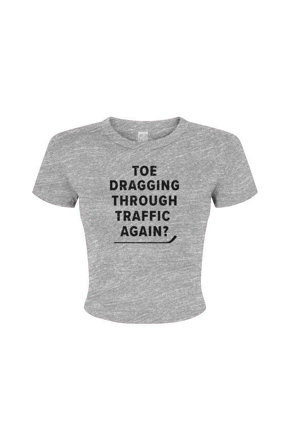 Barn Babe Traffic Baby Tee Grey | Barn Garb Hockey Threads