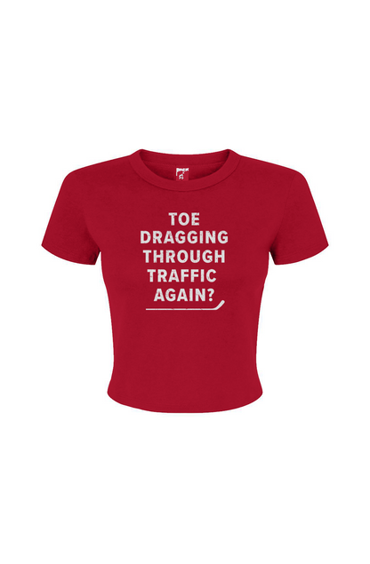 Barn Babe Traffic Baby Tee Red | Barn Garb Hockey Threads