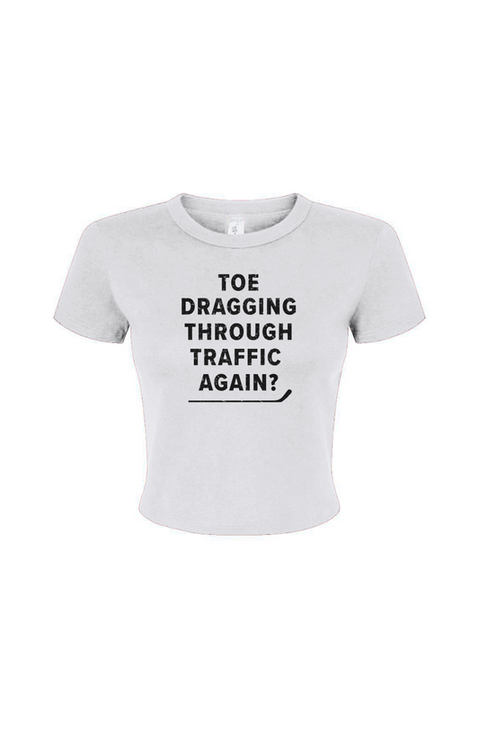 Barn Babe Traffic Baby Tee White | Barn Garb Hockey Threads
