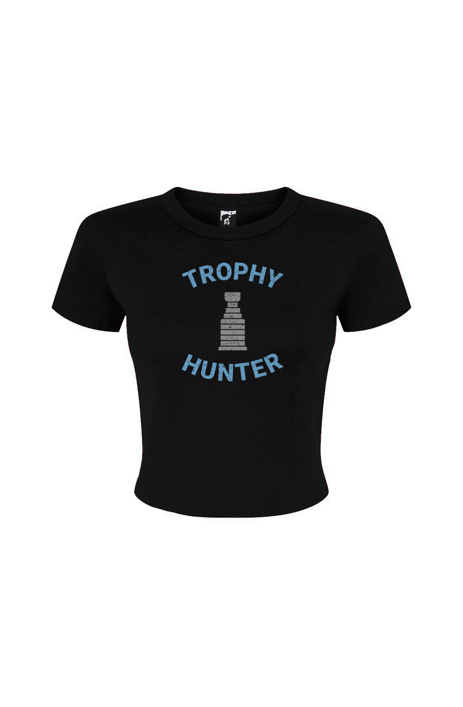 Barn Babe Trophy Hunter Baby Tee Black | Barn Garb Hockey Threads