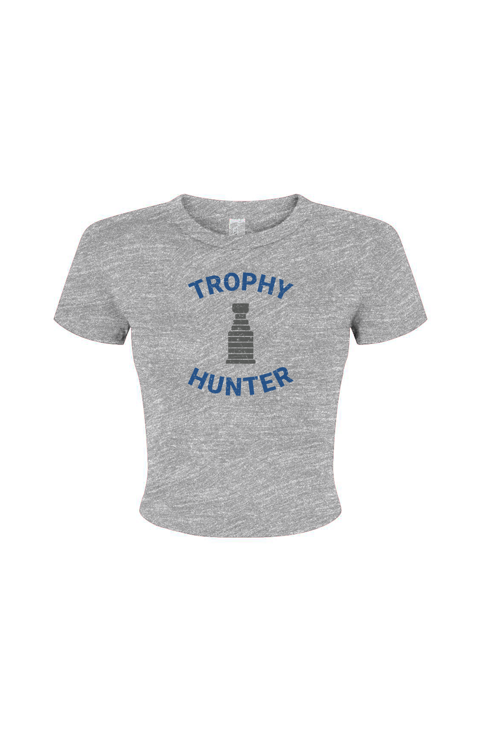 Barn Babe Trophy Hunter Baby Tee Grey | Barn Garb Hockey Threads