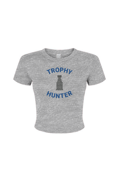 Barn Babe Trophy Hunter Baby Tee Grey | Barn Garb Hockey Threads