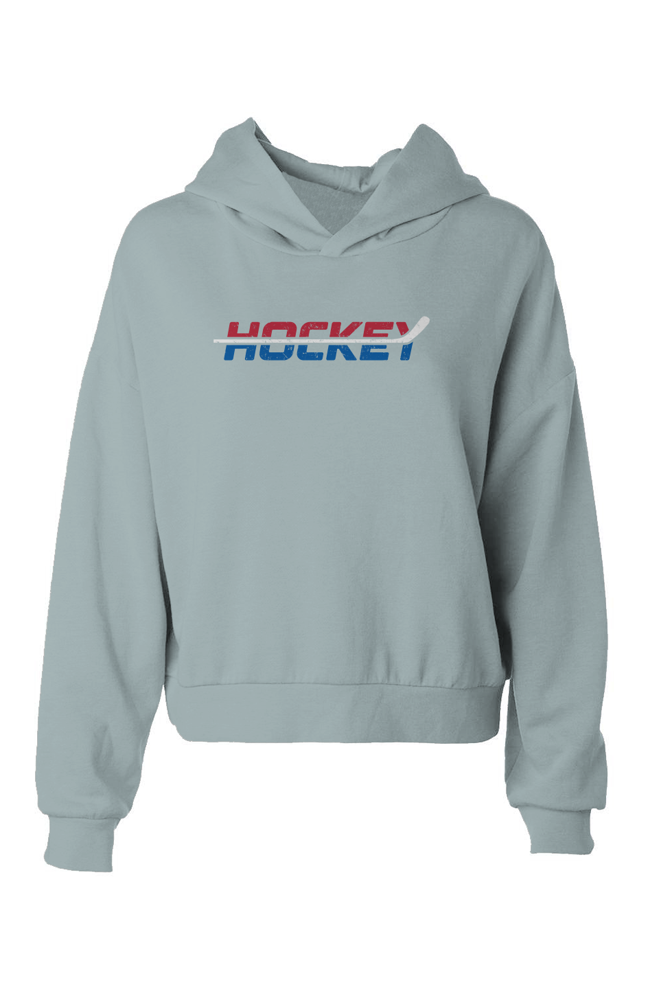 Barn Babe USA Patriotic Hockey Hip-Height Hoodie Sage | Barn Garb Hockey Threads