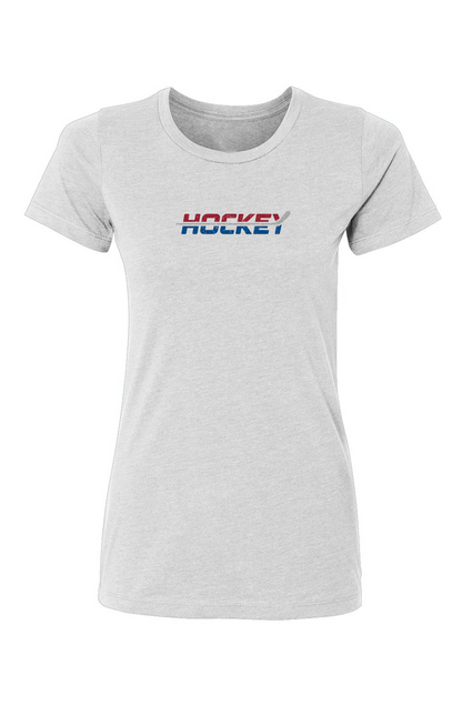 Barn Babe USA Patriotic Hockey Tee White | Barn Garb Hockey Threads