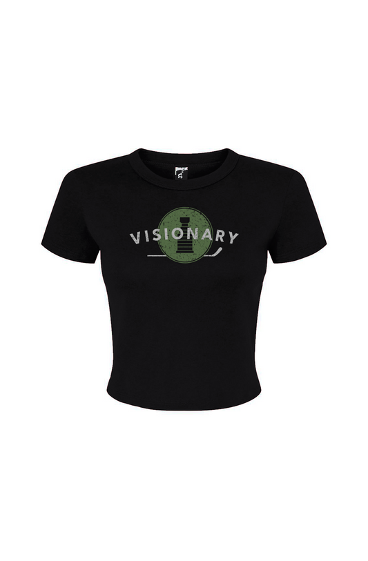 Barn Babe Visionary Baby Tee Black | Barn Garb Hockey Threads