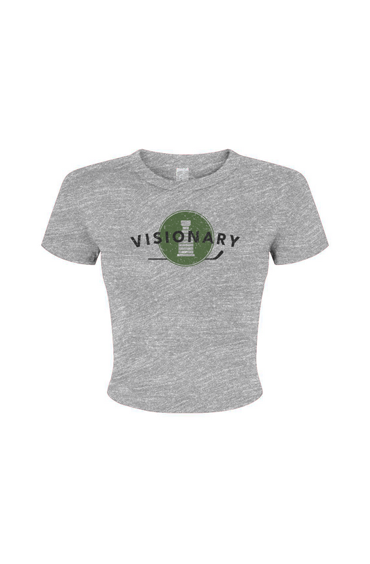 Barn Babe Visionary Baby Tee Grey | Barn Garb Hockey Threads