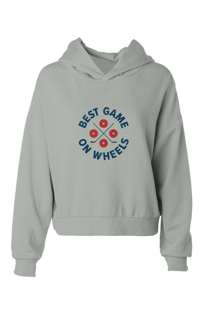 Barn Babe Wheels and Sticks Hip-Height Hoodie Sage | Barn Garb Hockey Threads