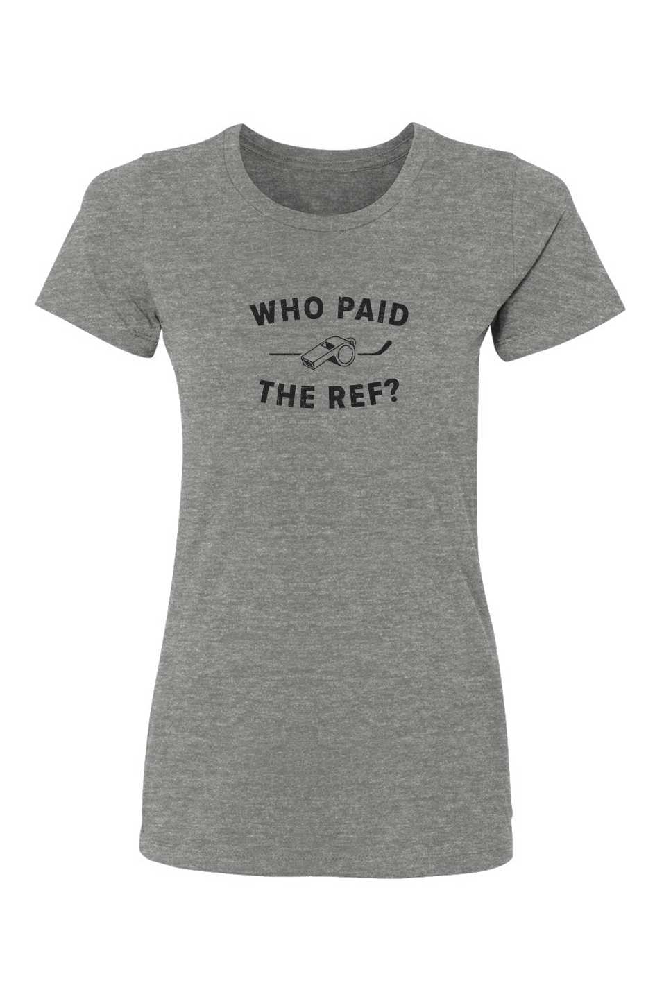 Barn Babe Who Paid the Ref Tee Grey | Barn Garb Hockey Threads
