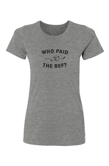 Barn Babe Who Paid the Ref Tee Grey | Barn Garb Hockey Threads