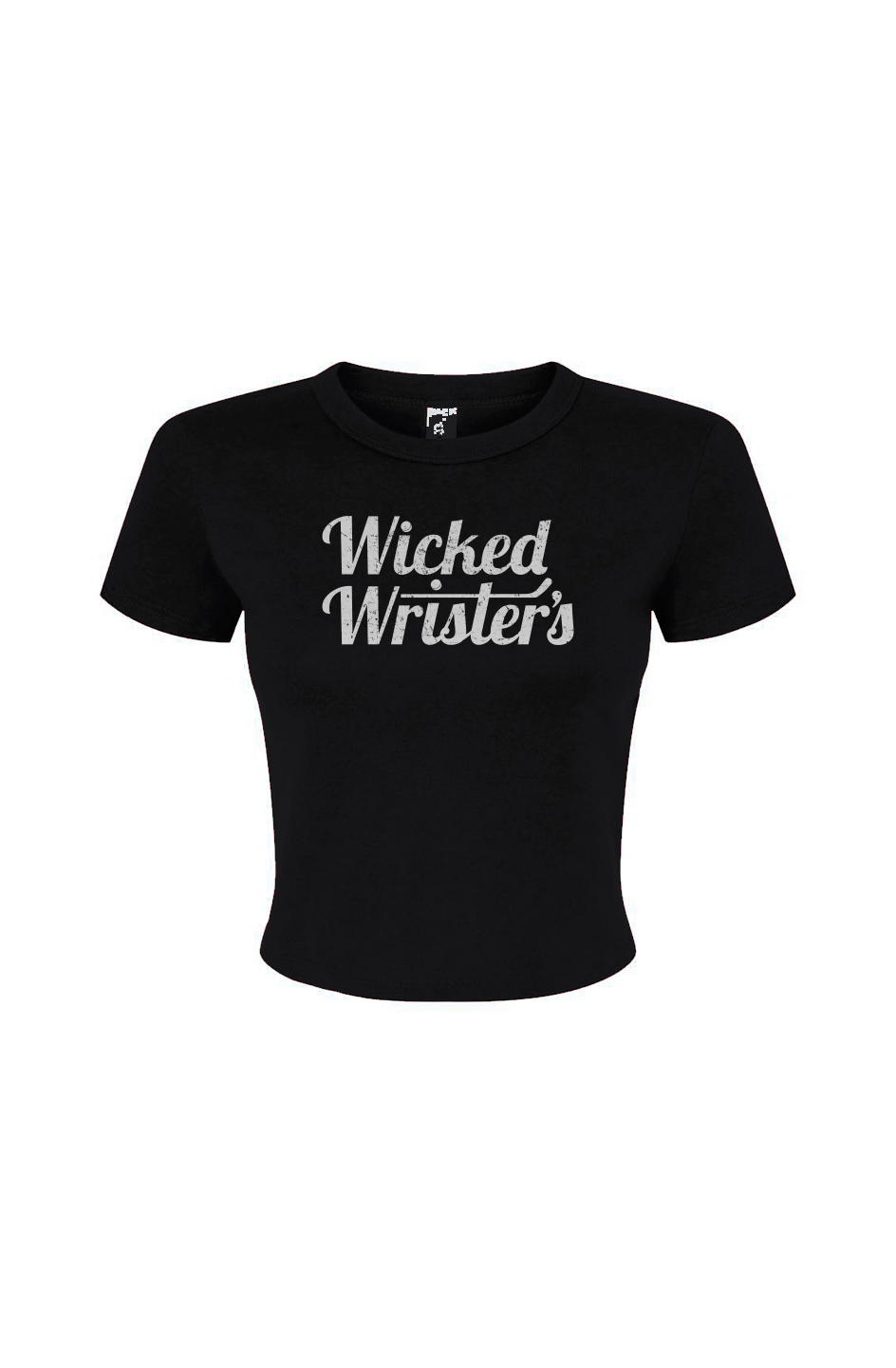 Barn Babe Wicked Wrister's Micro Rib Baby Tee Black | Barn Garb Hockey Threads