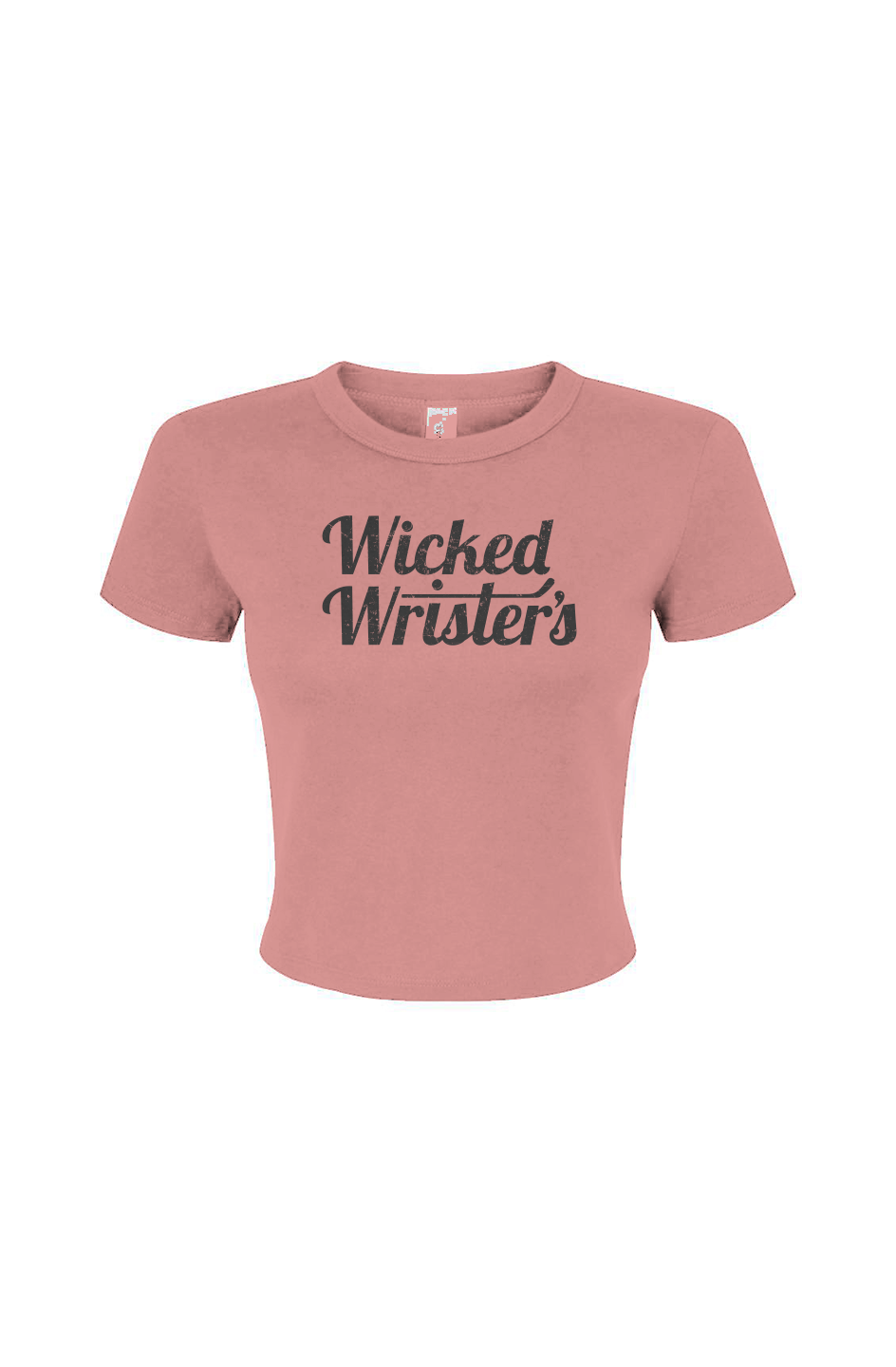 Barn Babe Wicked Wrister's Micro Rib Baby Tee Pink | Barn Garb Hockey Threads